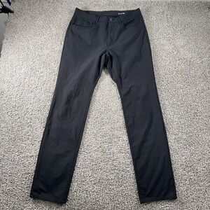 G Fore Pants Mens 32x34 Black Straight Leg 5 Pocket Golf‎ Performance Trouser